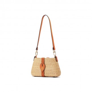 Brown Pansy bag 23x7xH13cm